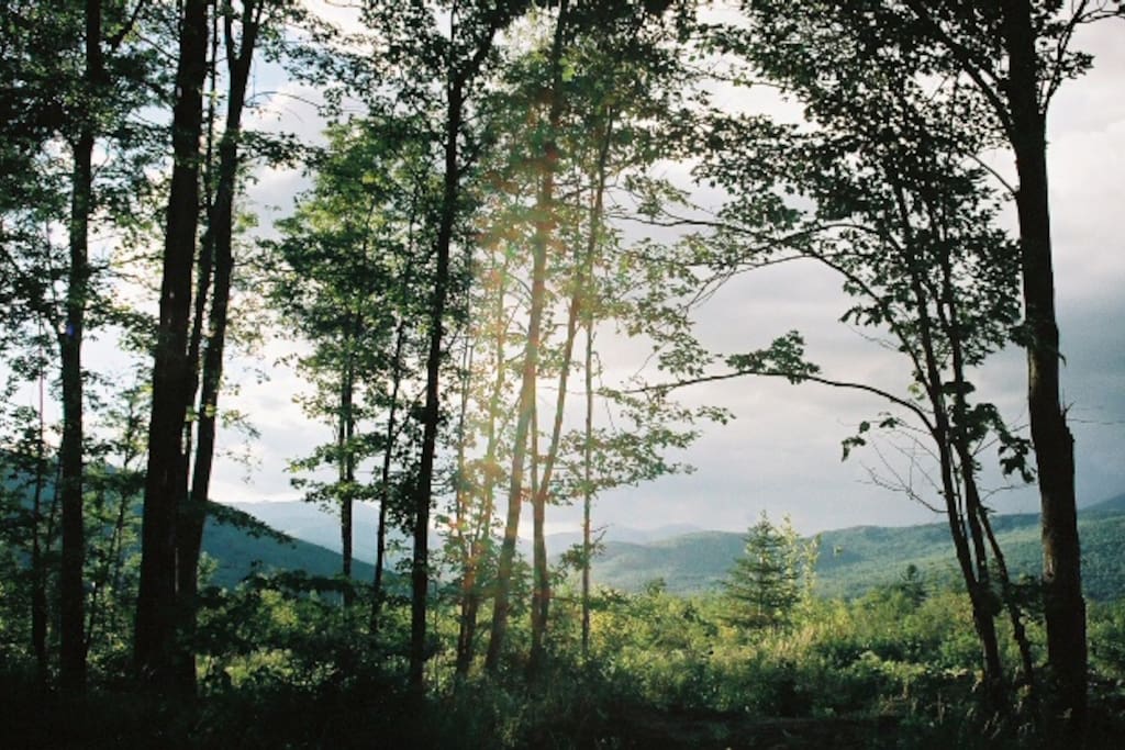 soft mountain light