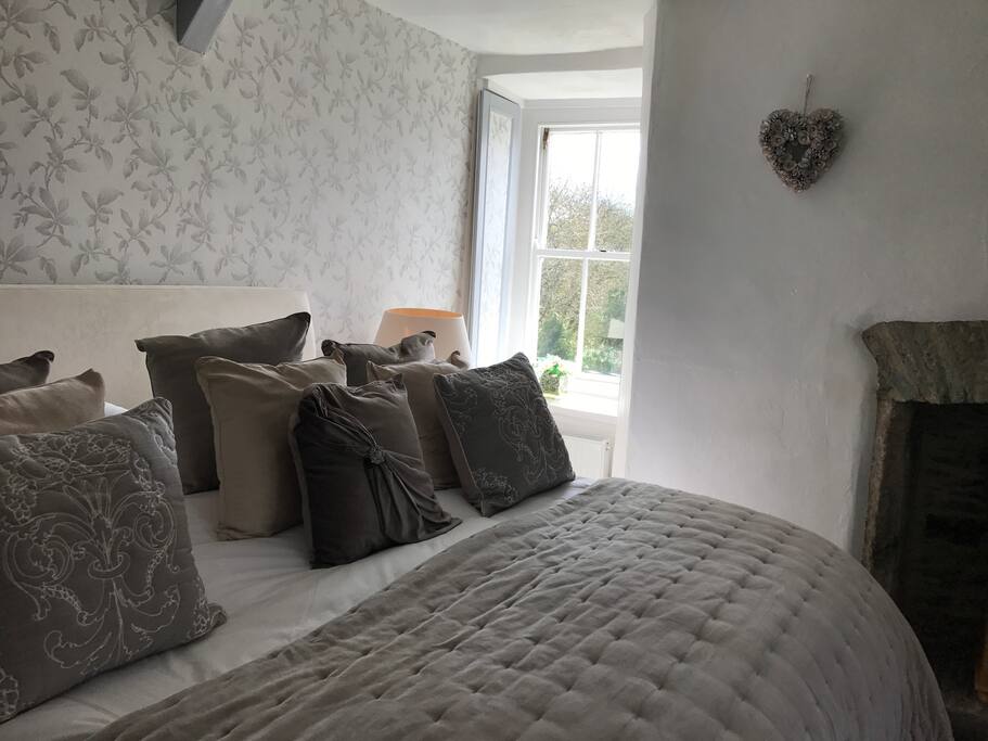 Master bedroom with super king size bed