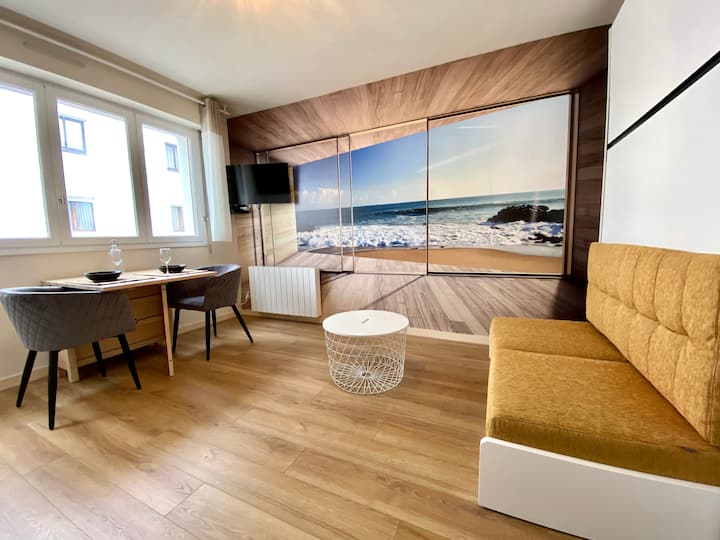 Plage Et Bourg 100m - Studio Design - Parking Aisé - Larmor-Plage