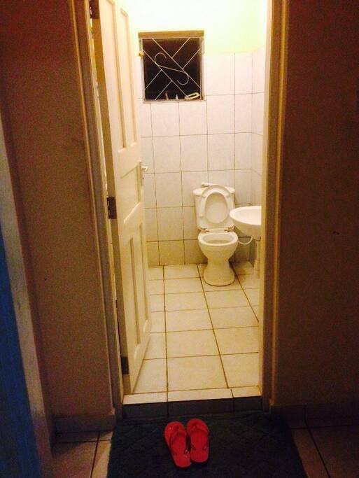 Public Toilet with bathroom inside, 24/7 water supply and Wlectricity. The toilets are always clean with enough air and light
