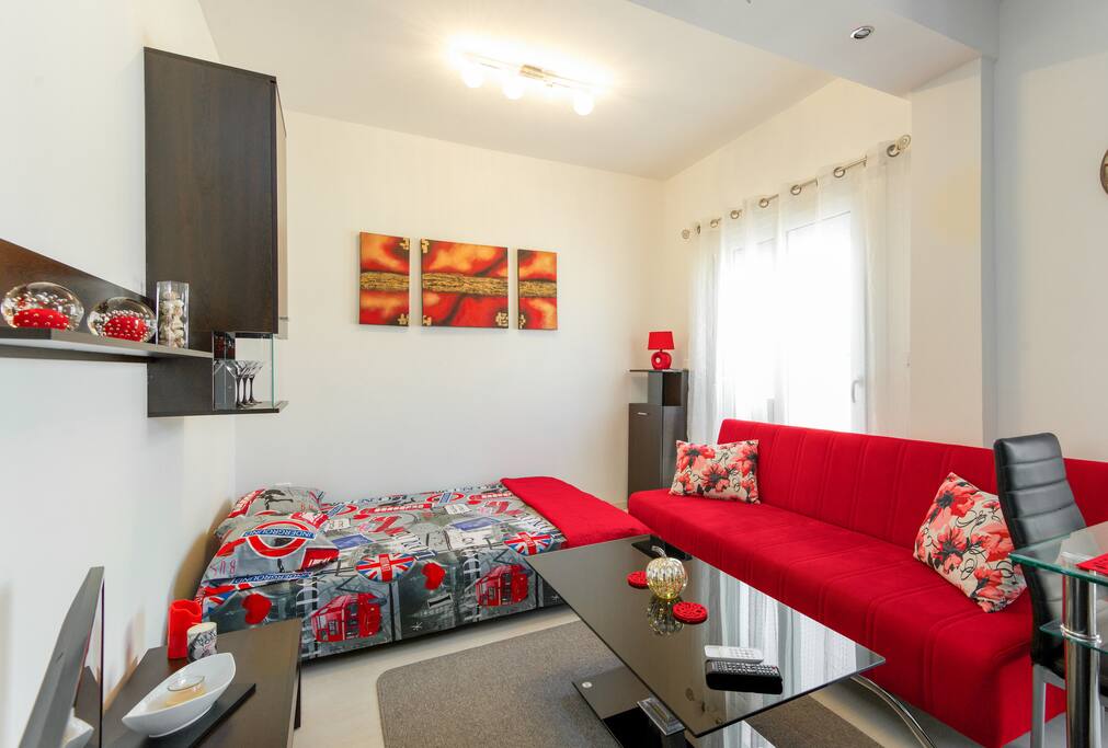 double bed and sofa bed