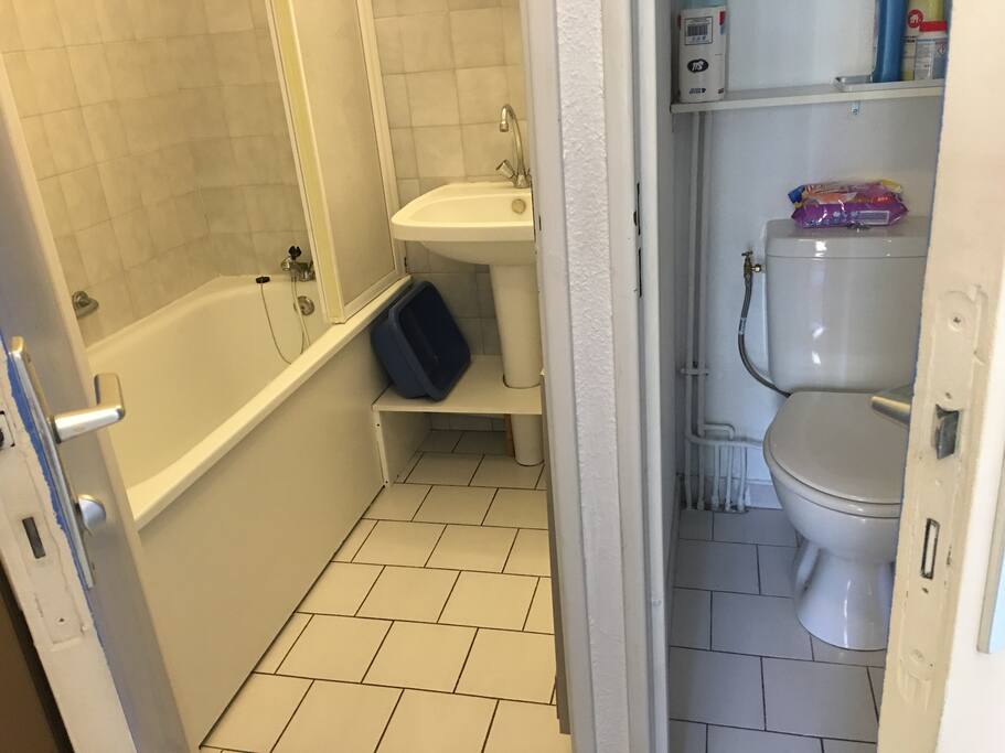 SALLE DE BAIN ET WC SEPARES