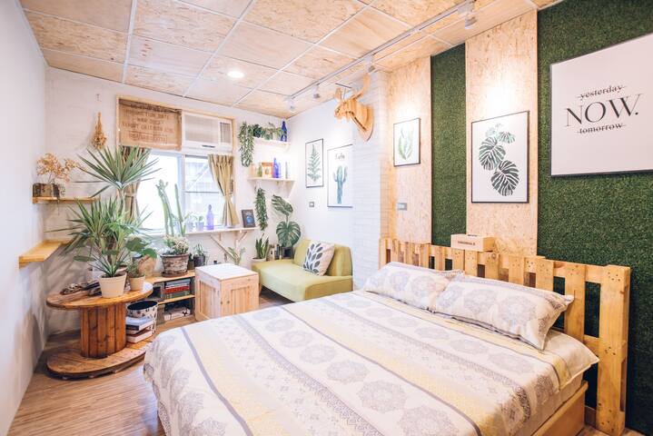 《悠然植栽房》套房近成大、離台南火車站騎車7min