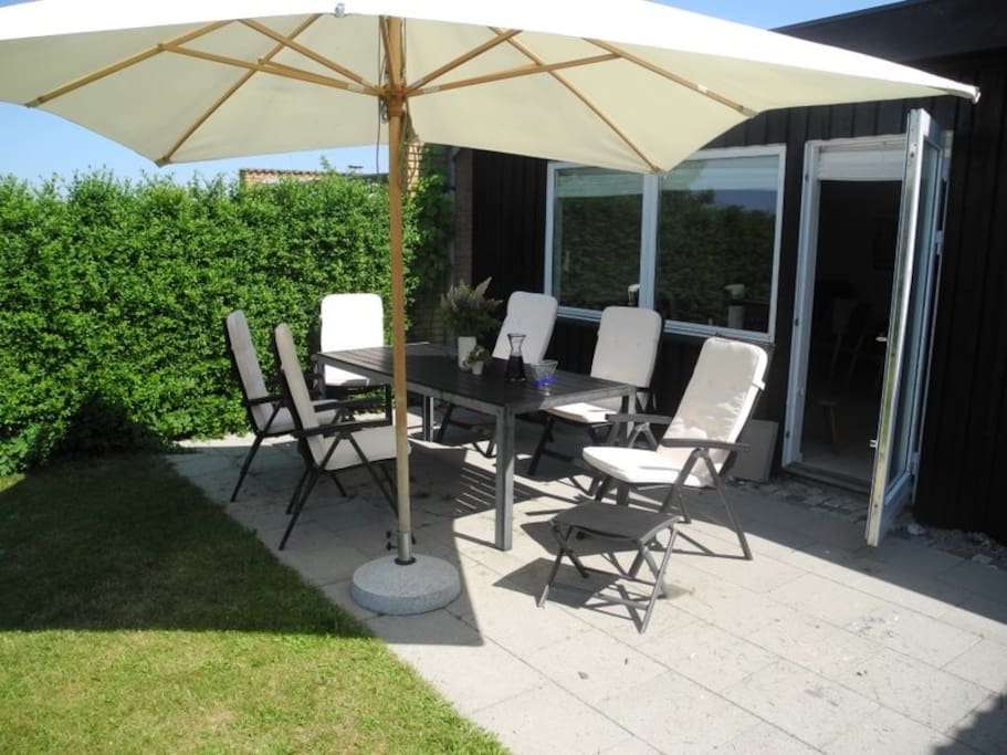 Terrasse i haven
