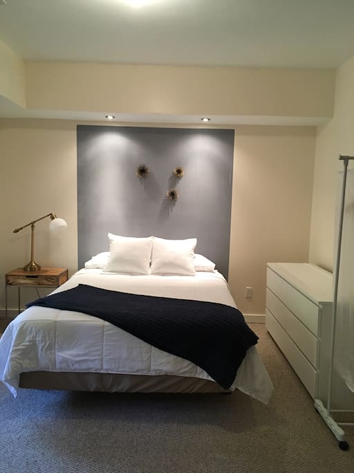 Room recently updated. For stays 1 month or longer, extra towels and linens are provided, stored in top dresser drawer.