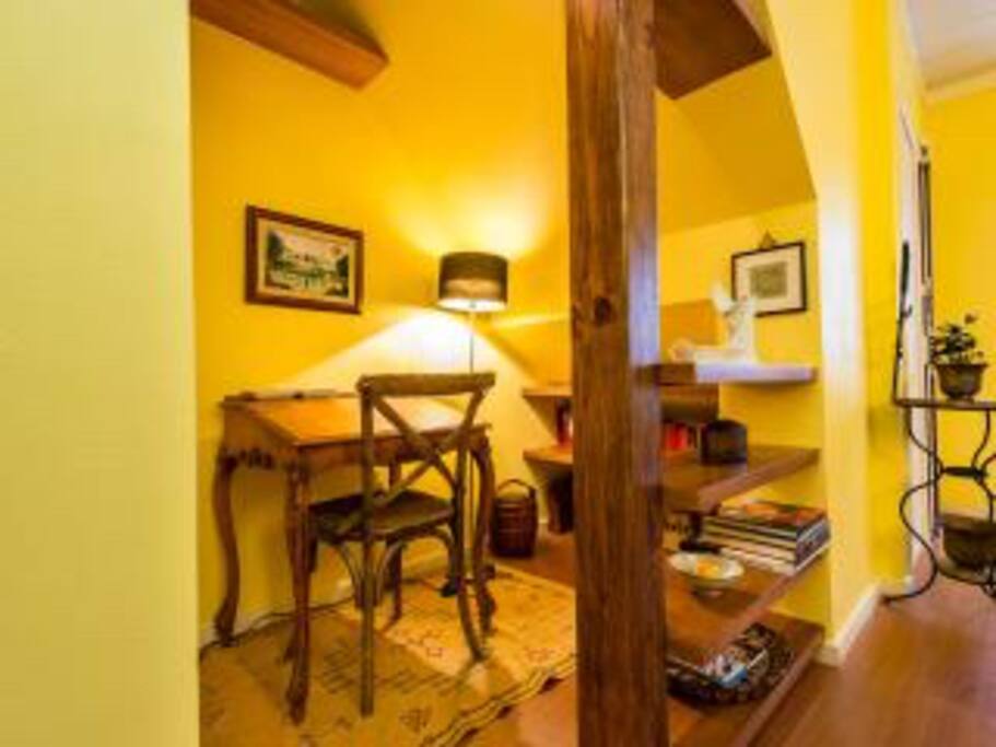 The cozy corner for catching up some letters...