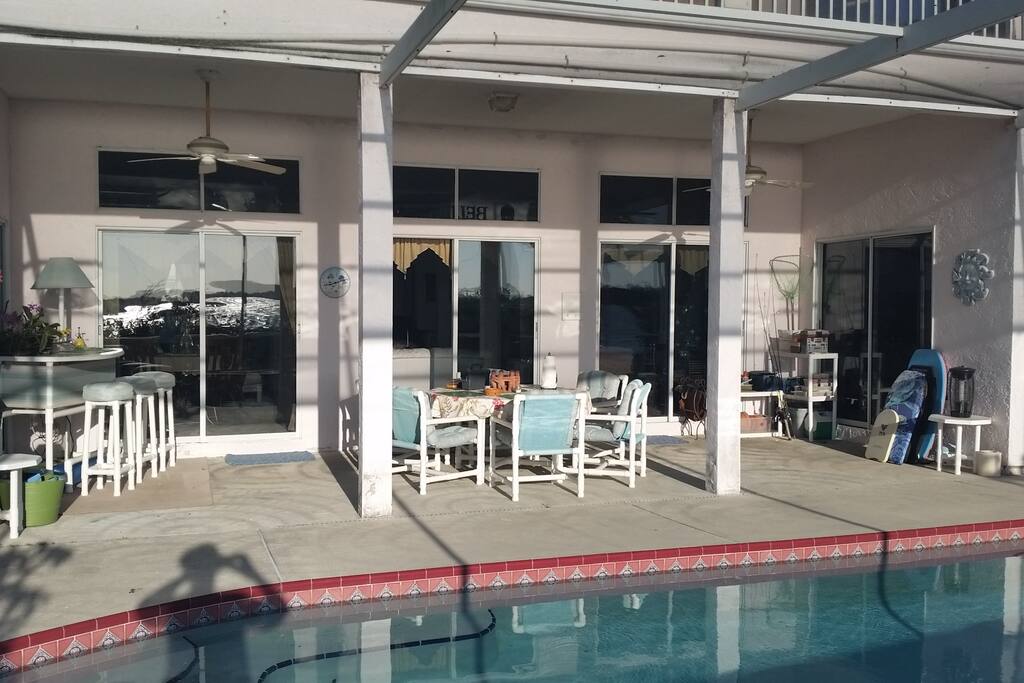 Swimming and Barbeque lanai