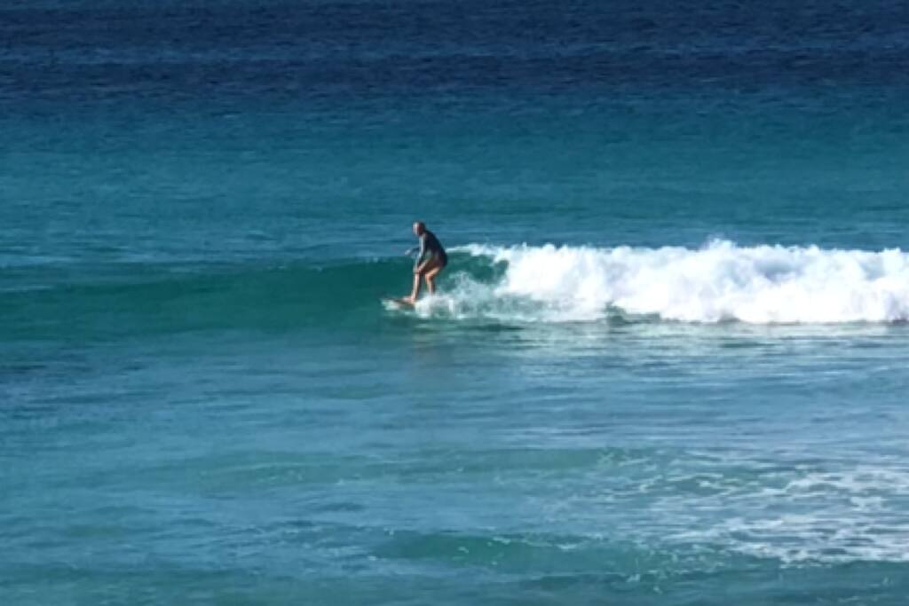 Great surfing break straight in front of the steps to the beach