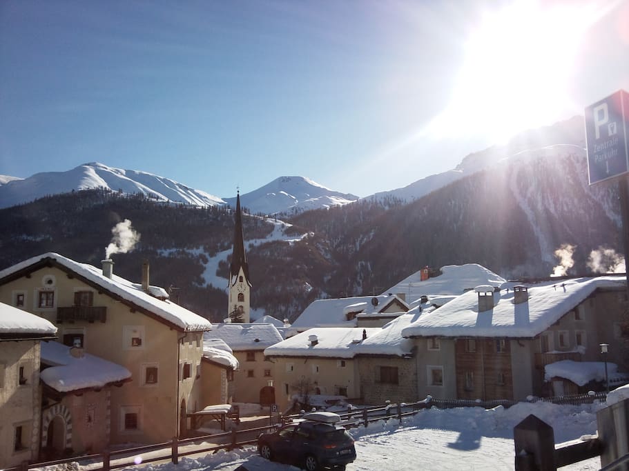 Zuoz im Winter