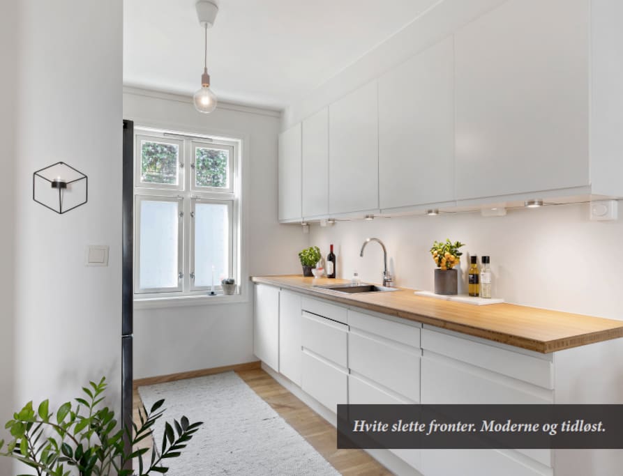 Nice and open kitchen solution.