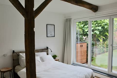 Private room with separate bathroom and cozy garden