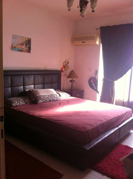 The second bedroom also has air condition ,big bed ,2 commodes ,wardrobe,sofa and balcony.