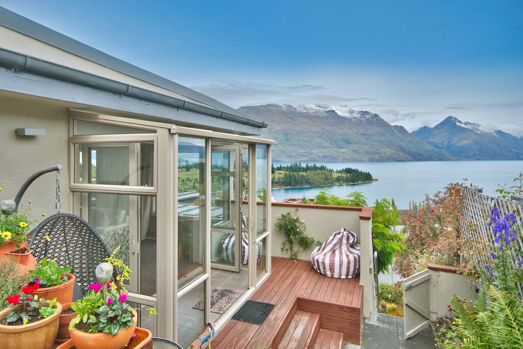 Front door conservatory and view beyond
