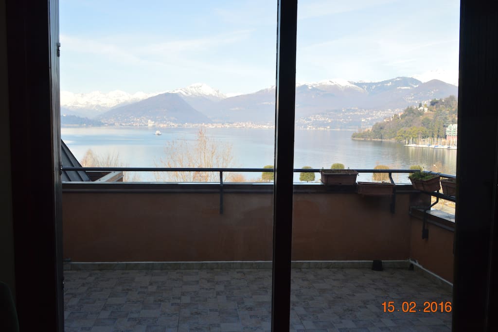 the terrace where it is possible to have a lunch during the summer