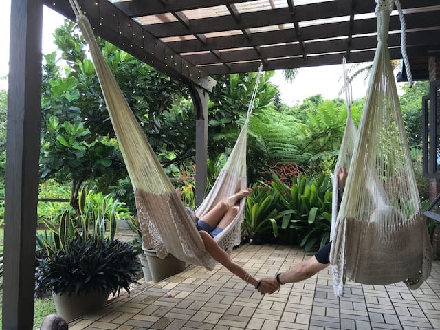 Private room with 2 bedrooms in rio grande - El Yunque Rainforest, Garden Villa @Rainforestinn