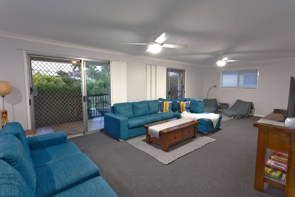 Plenty of room for the whole family in this open planned lounge room, with unlimited internet access and Stan TV - perfect for streaming movies on those rainy days.