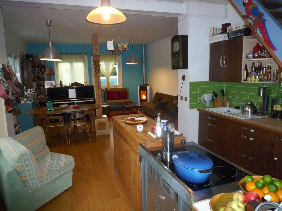 Cuisine américaine + Salon