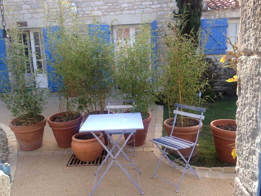 Table et bambous