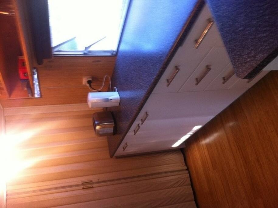 View of kitchen - you need to look sideways could not rotate picture - sorry