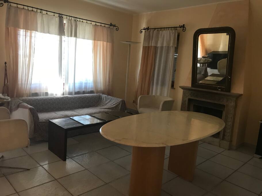 sala con camino