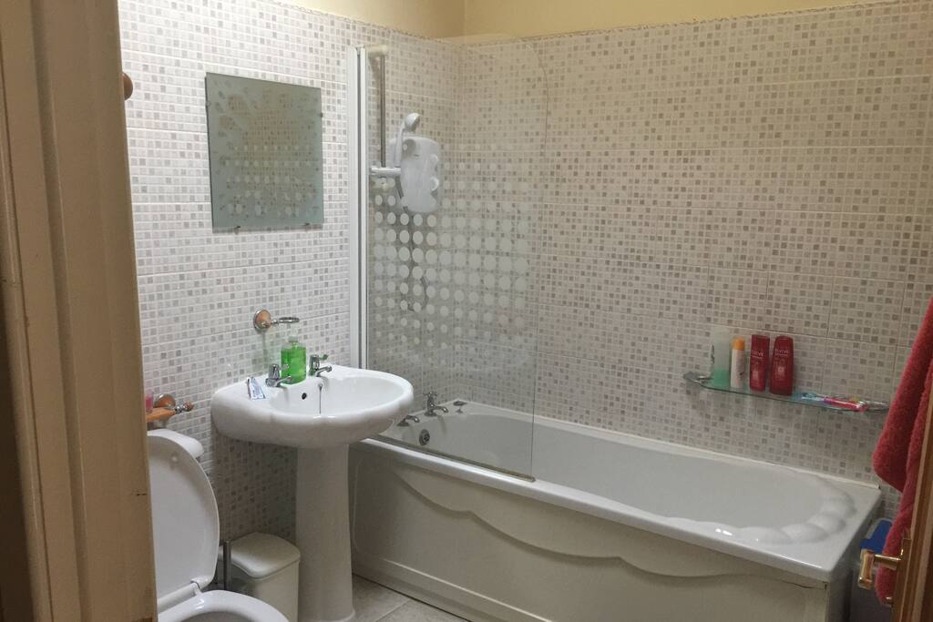 Bathroom just outside bedroom
