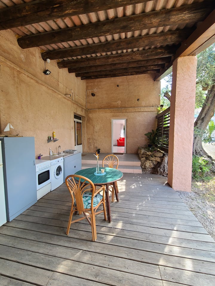 Studio Bas Villa Piscine Clim + Cuisine Extérieure - Roquefort-les-Pins