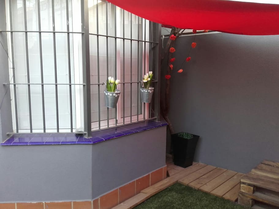 Chill out con luz ambiente floral...solar...