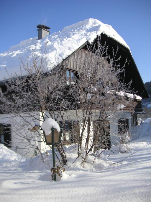 Our House South West View in Winter