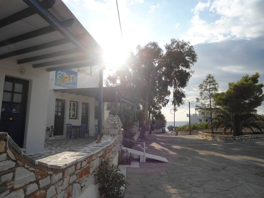 50 meters from the sea