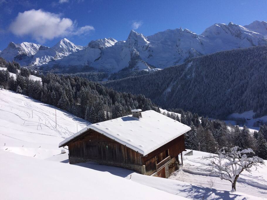 Chalet en hiver