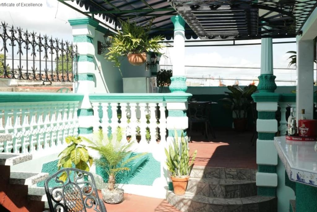 Enjoy the view of the city from the rooftop terrace while you take the breakfast or dinner.