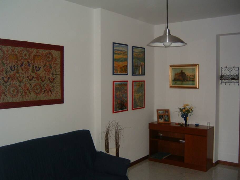 living con divano letto matrimoniale