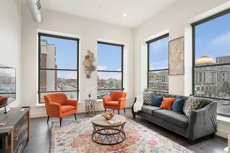 Stylish 1BR King-Near Prudential Center & NJPAC