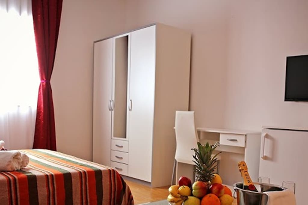 Sleeping area with work desk