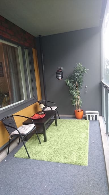16m2 balcony with glazing