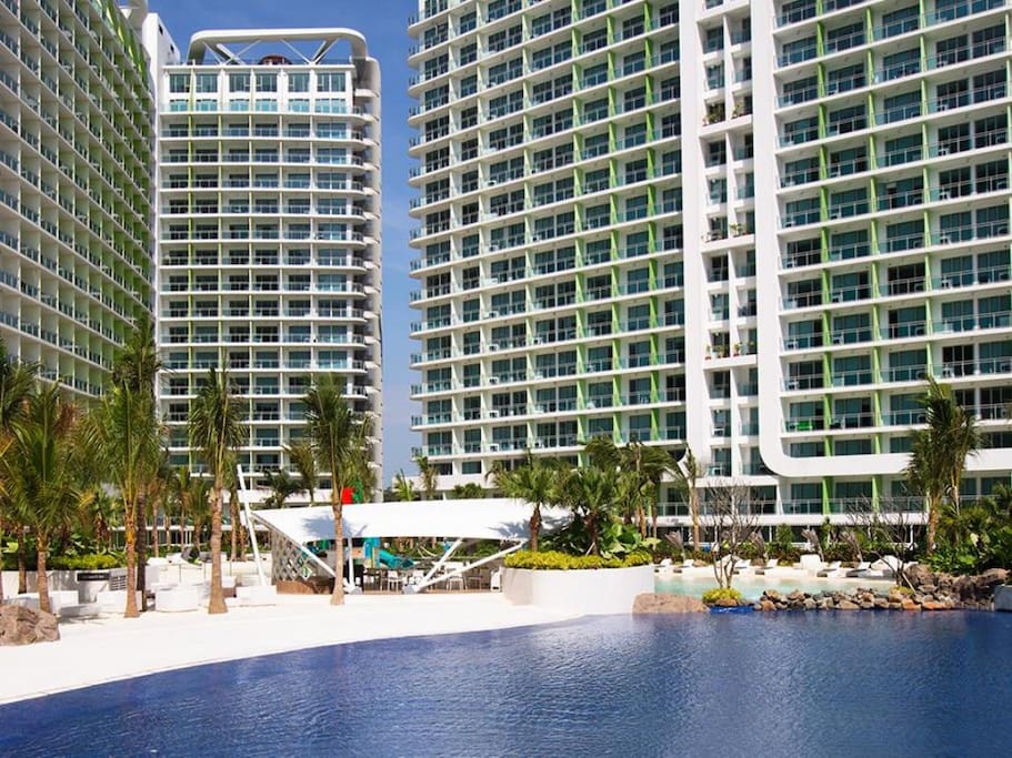 Man-made beach