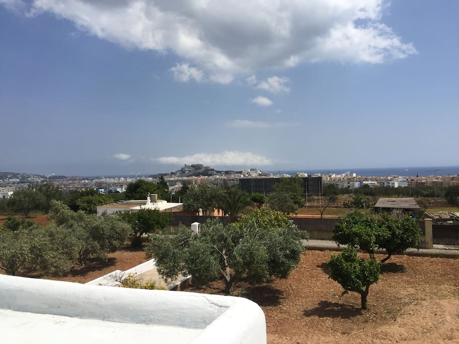 Amazing view on ibiza town