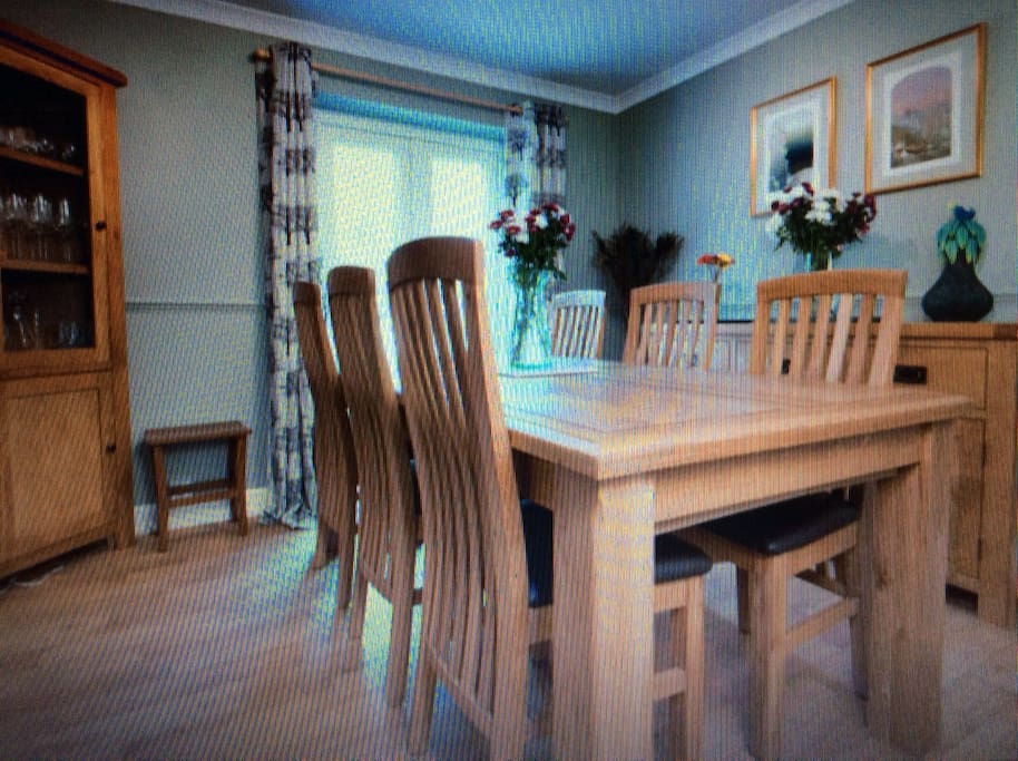The dining room