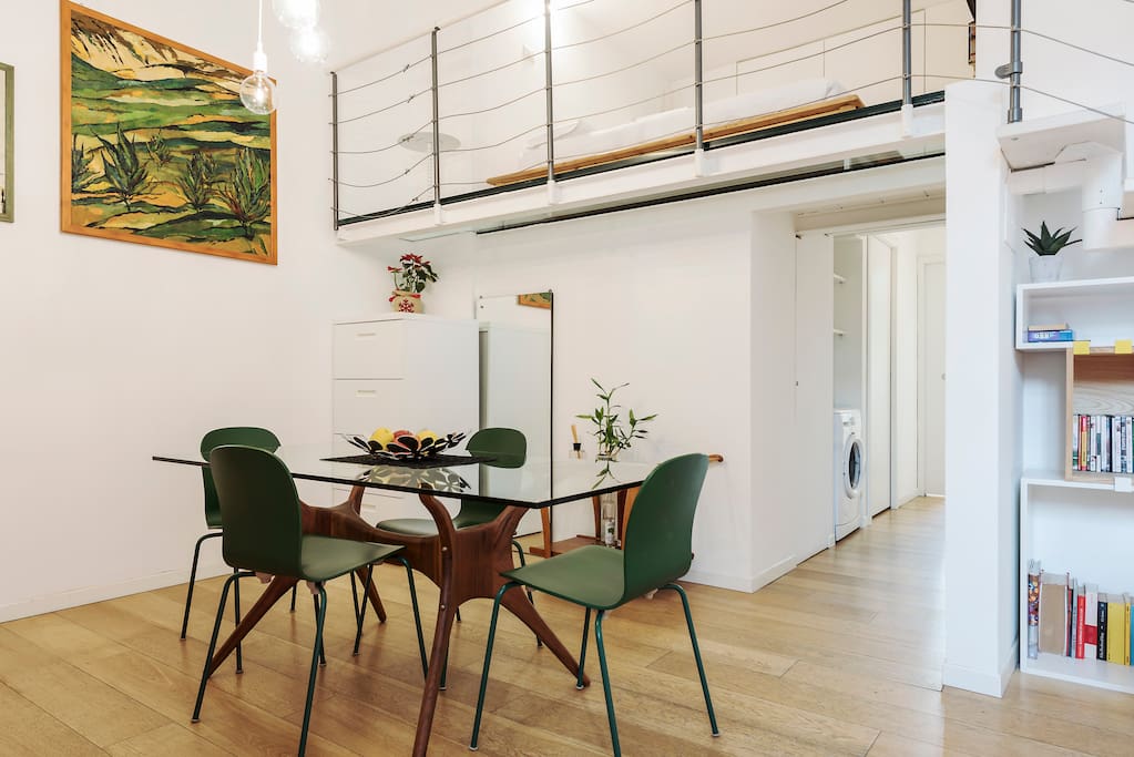 The Living room - The dining table