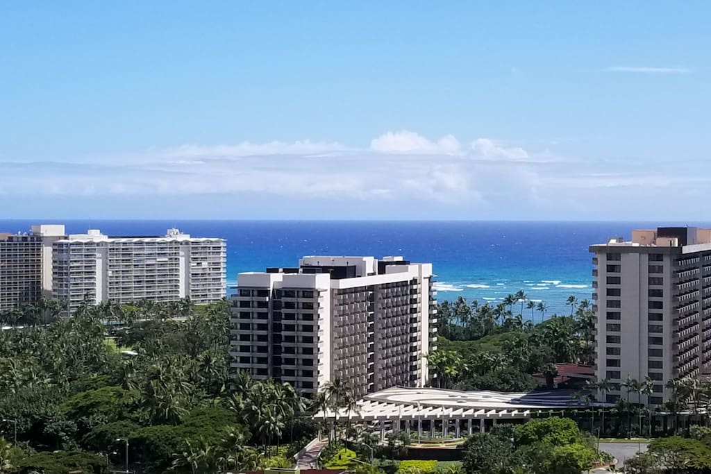 View from private lanai (balcony)