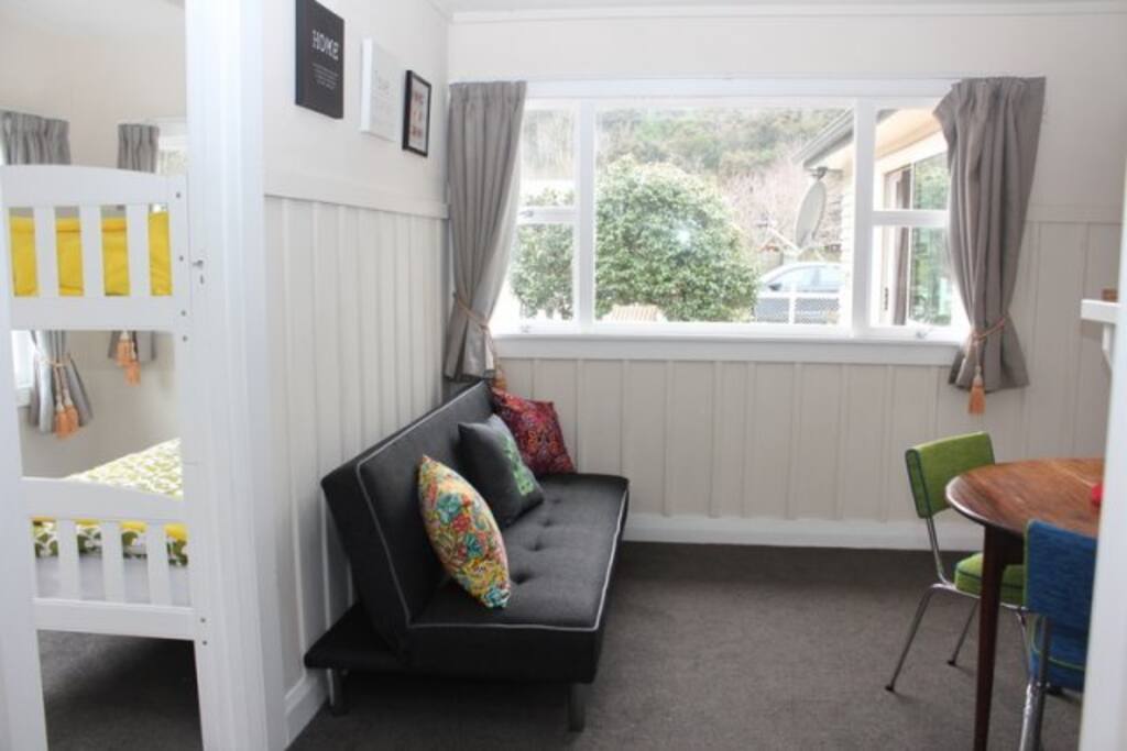 sofa bed with bunk rooms