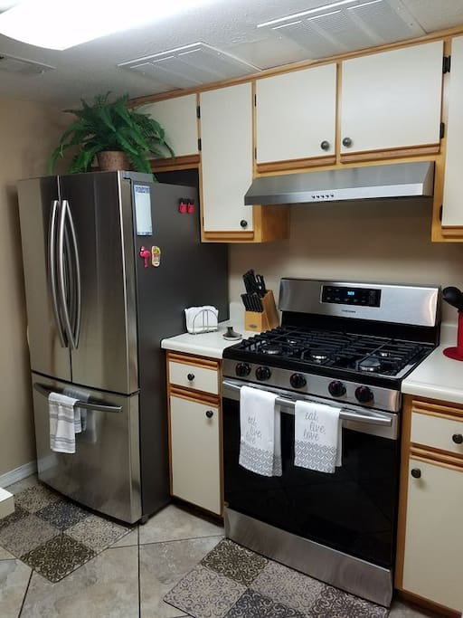 New stainless steel appliances