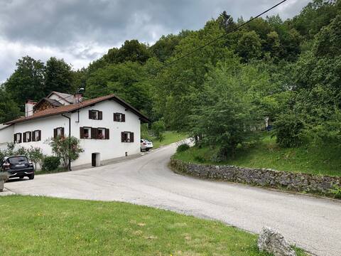 Lurin's cottage in the hills above Soča valley
