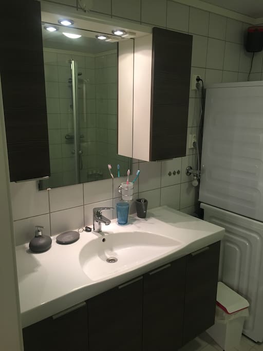 Bathroom. Everything you need will be supplied.