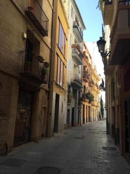 Street of the apartment