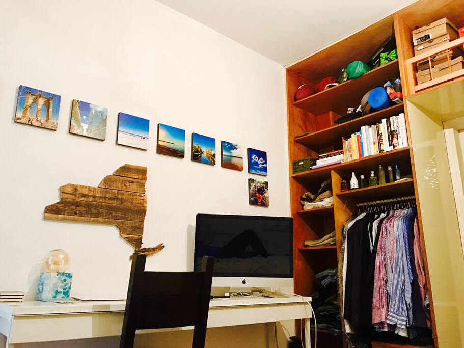 Desk in the bedroom