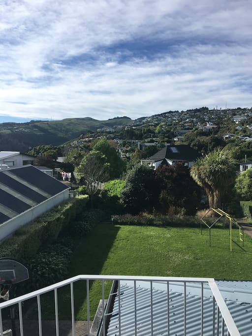 Rear views to the Port Hills