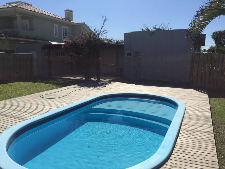 patio com piscina