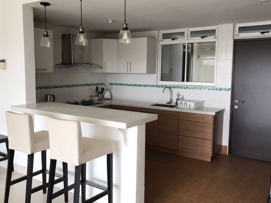 Fully equipped renovated kitchen