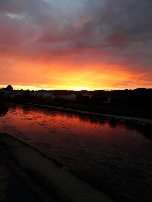 Evening sunset from the balcony.....